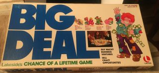 Vintage 1977 Lakeside Games Big Deal Chance Of A Lifetime Board Game - Complete