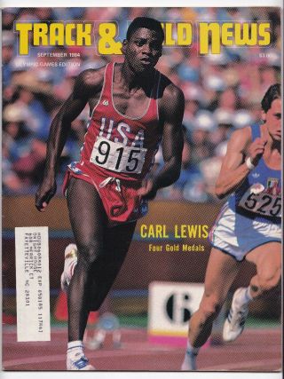 1984 Track And Field News Los Angeles Olympic Games Edition Carl Lewis Four Gold