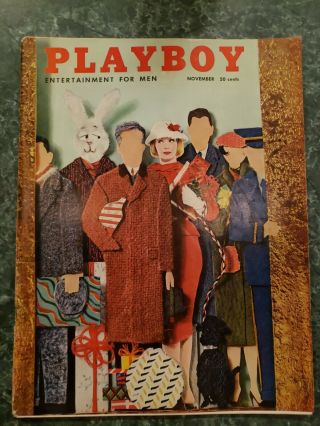 Playboy - Vol 3 11 - 1956 November W/center Fold - Playmate Vintage Playboy Mag