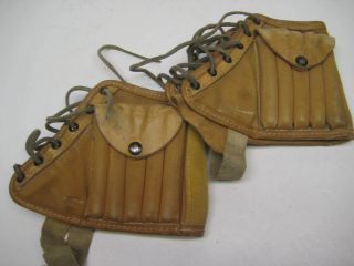 Vintage Macgregor Canvas & Leather Ankle Weights - 3.  25 Lbs Per Ankle