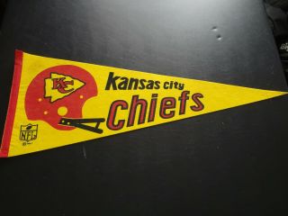 Vintage 1967 Kansas City Chiefs Pennant.  Great Value