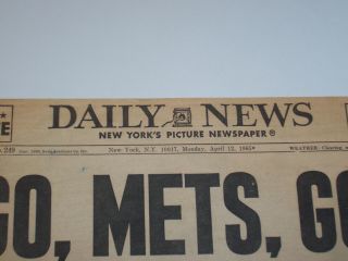 Yogi Berra,  Casey Stengel,  Mickey Mantle,  Roger Maris,  April 12,  1965 NY Daily News 3