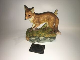 Vintage Andrea By Sadek 6 " Red Fox Porcelain Figurine Walking 5618 Made In Japan