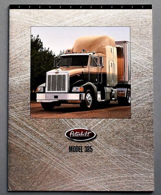 1998 Peterbilt 385 Heavy Duty Truck Sales Brochure 8 Pages 98pt385