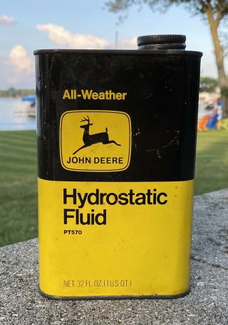 Vintage John Deere Hydrostatic Fluid Quart Can