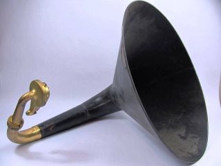 Vintage Metal Edison Victrola Rca Speaker Horn & Tone Arm Reproducer