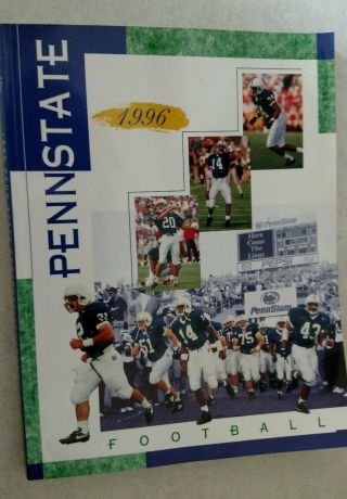 Vintage Ncaa 1996 Penn State Psu Football Huge Tv Media Press Guide Joepa