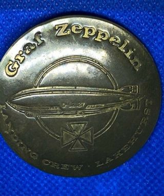 Graf Zeppelin D - Lz 127 Landing Crew Member Lakehurst,  (nj) Badge - Rb - 57