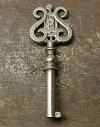 Antique Steinway & Sons Piano Barrel Key Grand Piano Key Nickle Silver