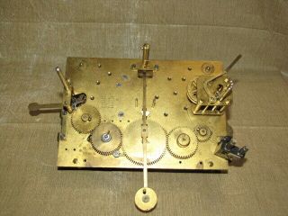 Antique German Chain Weight Driven Grandfather Clock Movement