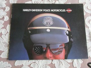 0816tpa 1983 - 1984 Harley Davidson Police Motorcycles Sales Brochure