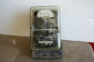 Antique Electric Watt Hour Meter Westinghouse Steampunk Decor single phase 2