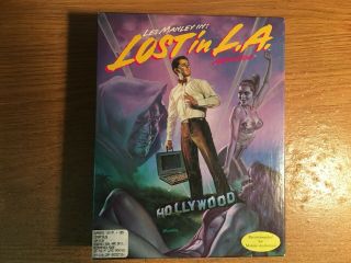 Les Manley In: Lost In La Vintage Pc Game Accolade 3.  5 " Disks Ibm 1991
