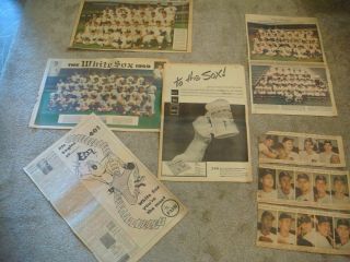 Group Of 1959 Chicago White Sox - World Series Clippings And Team Photos