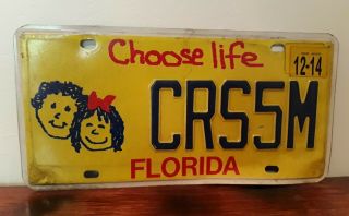 Florida Choose Life License Plate Crs5m