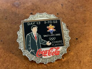 2002 Day 13 Coca Cola Winter Olympic Pin Salt Lake City Dated 2/20