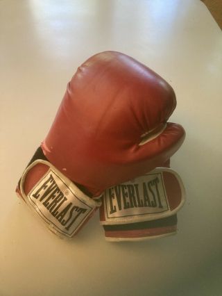 Vintage Everlast Red Boxing Gloves 12oz Made In Usa