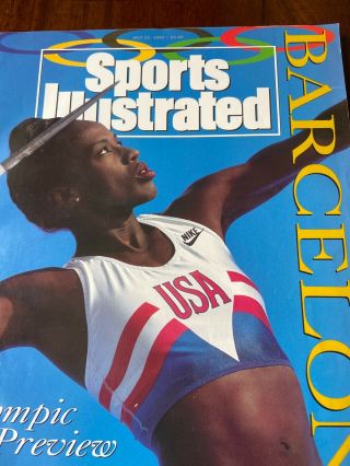 July 22,  1992 Jackie Joyner Kersee Track Sports Illustrated No Label Near