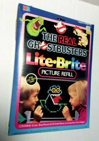 Vintage Lite Brite The Real Ghostbusters Picture Refill Pack