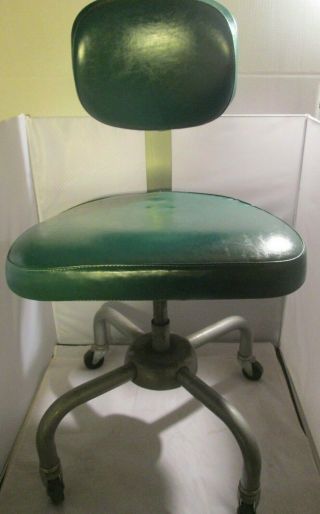 Vintage Mid Century Industrial Desk Chair All Steel Equipment Inc.  Steampunk