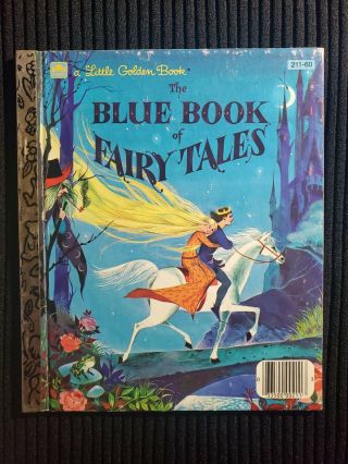 Vintage My Little Golden Book Blue Book Of Fairy Tales 211 - 60 1st Edition