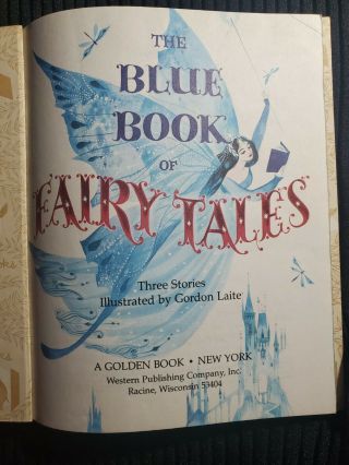 Vintage My Little Golden Book Blue Book of Fairy Tales 211 - 60 1st edition 3