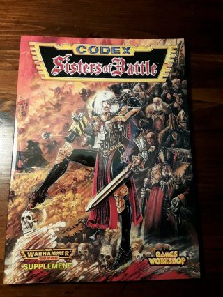 Vintage Warhammer 40000,  40k Sisters Of Battle,  Supplement,  Codex Rulebook 1997