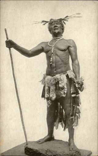 Medicine Man Pomo Indians Shaman Field Museum Chicago Il Vintage Postcard