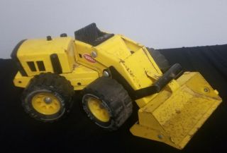 Vintage Tonka Xr - 101 Front End Loader Yellow Metal Toy Collectable