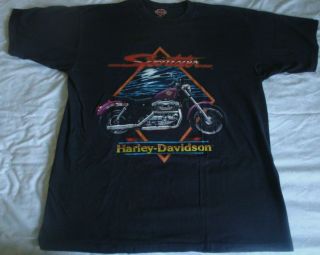 Vintage 1991 Harley - Davidson T - Shirt Size Xl Single Stitch Usa
