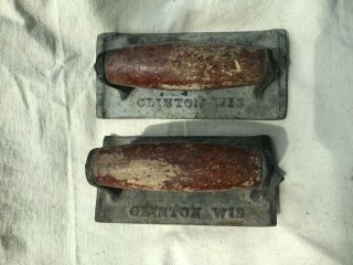 Vintage Cement Tools - S&h Mfg.  Co.  Clinton,  Wi Edger (no2) And Seam Maker (no1)