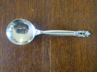 Georg Jensen Denmark.  925 Sterling Silver 5 - 1/4 " Bouillon Spoon