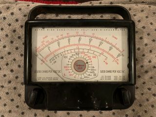 Vintage Simpson 269 Ultra High Sensitivity Volt Ohm Microammeter Multi - Meter