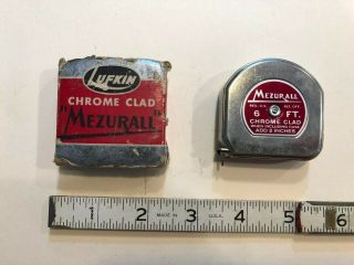 Vintage Lufkin Usa No.  926 Chrome Clad Mezurall 6 