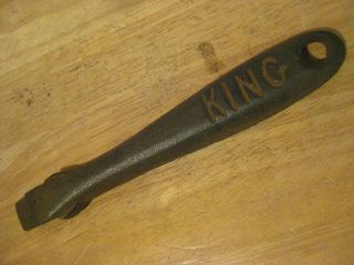 Vintage Cast Iron " King " Wood Stove - Hot Plate/burner Cover