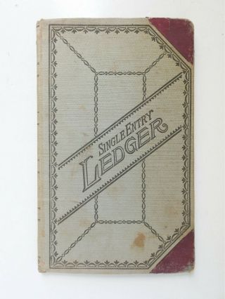 Antique C.  1916 Jewelry Store Ledger Inventory Book