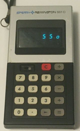 Vintage Sperry Remington 661d Calculator -