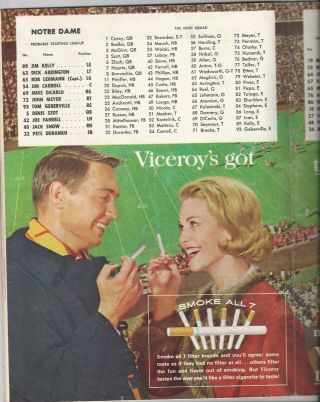 1963 Notre Dame vs Wisconsin college football program 3