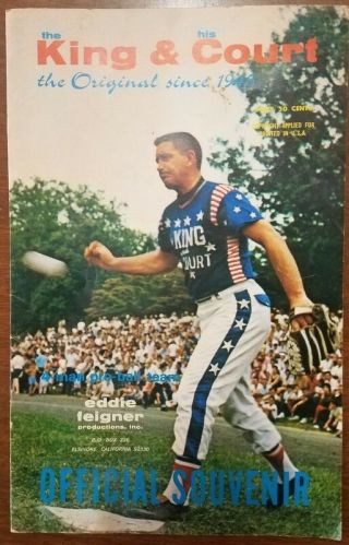 1966 Eddie Feigner Softball Program King And His Court Official Souvenir