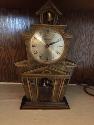 Vintage Master Crafters Electric Clock Light Up Bell Ringer Model 560