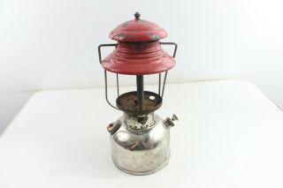 Vintage Coleman Lantern Model 200 Dated 2/58 Red Nickel Canada Parts Restore