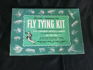 Vintage Boy Scout Fly Tying Kit From National Supply Service