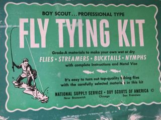 Vintage Boy Scout Fly Tying Kit from National Supply Service 2