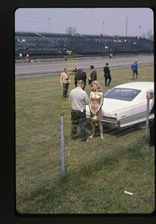 Linda Vaughn Miss Hurst - 1966 Usac Indianapolis 500 - Vintage Race Slide