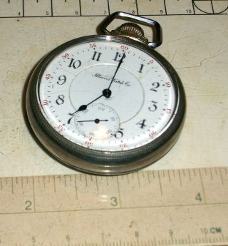 Illinois Getty Antique American Pocket Watch Model 5 Grd 173 Personalized 1896