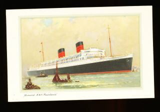 1961 Rms Mauretania Abstract Log - Southampton To York - Cunard Line