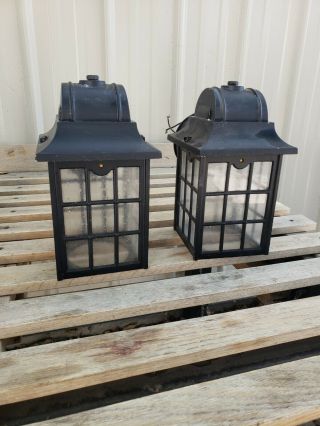 2 Made In Italy Vintage Outdoor Porch Light Fixtures