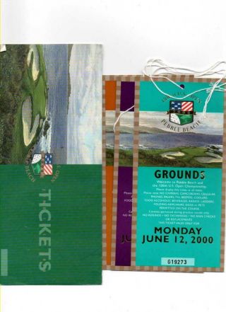 100th Us Open Golf Grounds Tickets,  Pebble Beach California