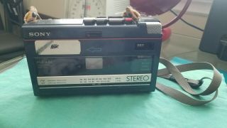 Vintage Sony Wa - 55 2 Band Stereo Cassette - Corder Non Looooooooooook