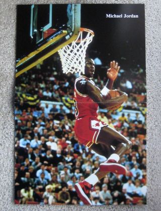 Vtg Michael Jordan 1984 - 85 Chicago Bulls Rc Poster Nike Air Jordan1 Basketball86